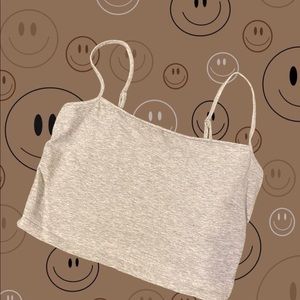 Forever 21 gray crop top
